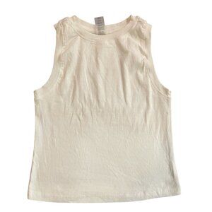 Urban Rebel. Women's sleeveless blouse in white. Size M. Made in India.